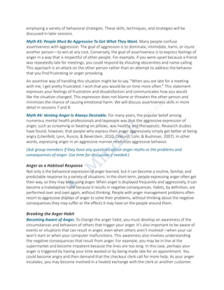 Anger management a cognitive behavioral approach-mindful | PDF