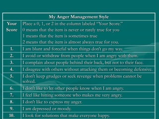 Anger Management | PPT