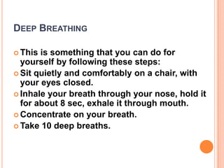 EXERCISE:INDIVIDUAL RESPONSE TO ANGER 