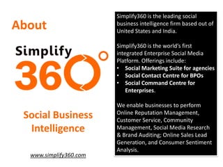 Prerna Jaswant
Account Manager
Simplify360
prerna@simplify360.com

 