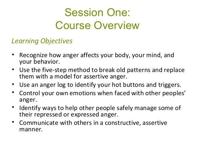 Anger Management Understanding Anger