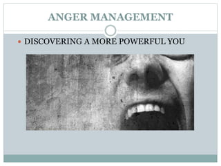 anger management presentation for working professionals | PPTX