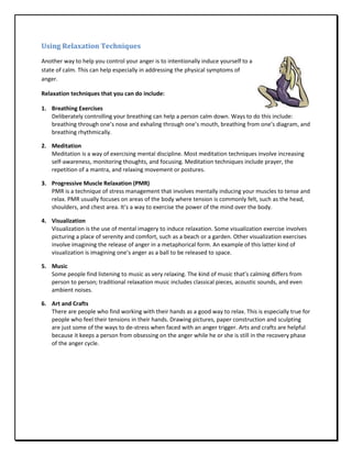 Anger management sample | PDF