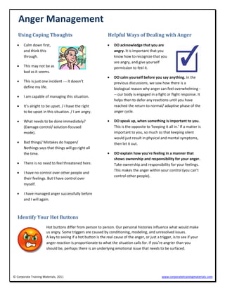 Anger management sample | PDF