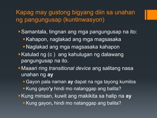gamit pangungusap ng