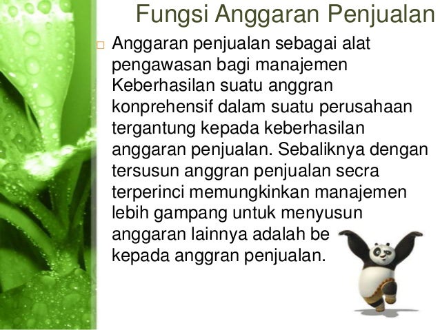 Anggaran Penjualan