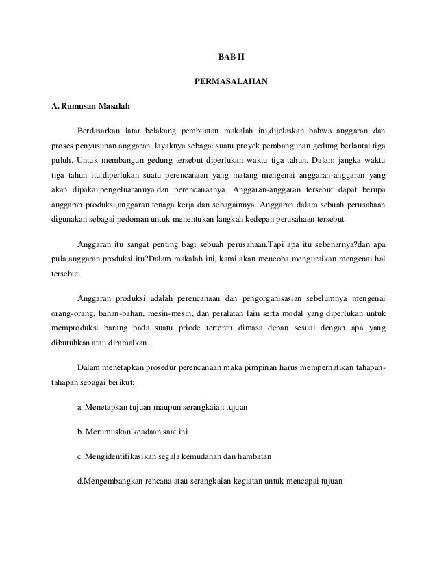 Anggaran Produksi Departement