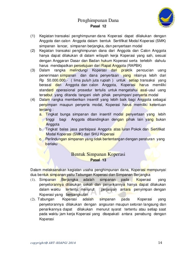 Anggaran rumah tangg aok
