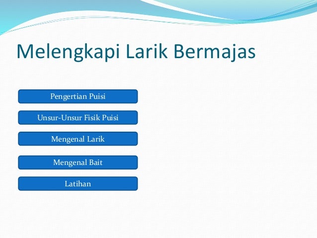 Apa Itu Larik Bermajas Pada Puisi KT Puisi