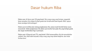 PEMBAHASAN MENGENAI DASAR, FAKTOR, DAMPAK RIBA.pptx