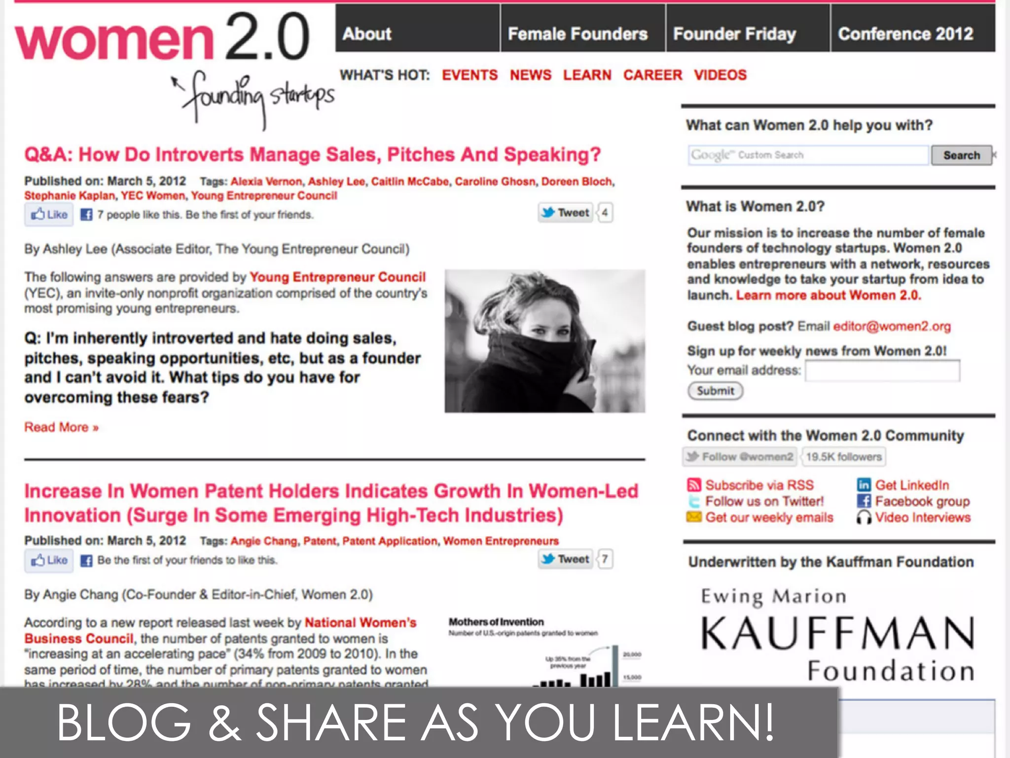 BLOG & SHARE AS YOU LEARN!
 