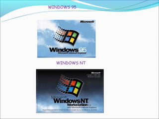 WINDOWS 95




  WINDOWS NT
 
