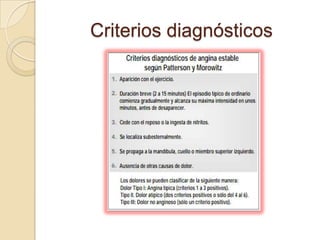 Criterios diagnósticos
 