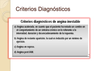Criterios Diagnósticos
 