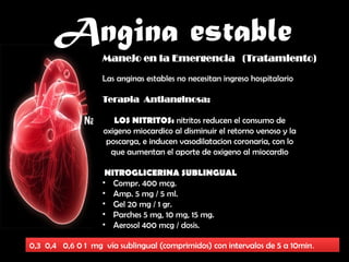ANGINA ESTABLE manejo clinico y medico de anguna estable.pptx