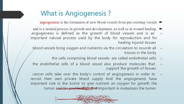 What is angiogenesis?