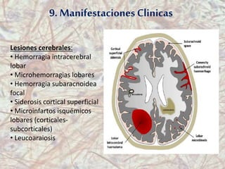 Angiopatia amiloide cerebral. PPT