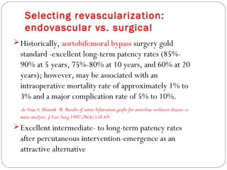 Angioplasty in chronic lower limb ischemia | PPT