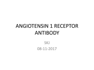 ANGIOTENSIN 1 RECEPTOR
ANTIBODY
SKJ
08-11-2017
 