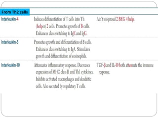 From Th2 cells
 