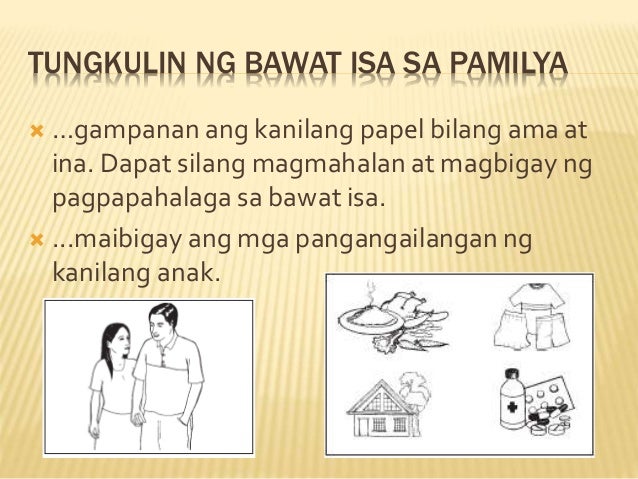 Sumisimbolo Sa Tungkulin Ng Pamilya