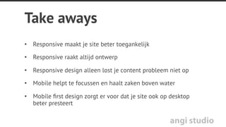 angi studio
Learnings
 