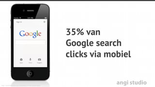 angi studio
Mobiele website
 