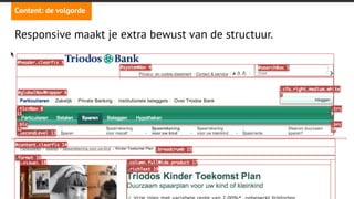 angi studio
Content: de volgorde
De HTML is een blokkendoos
 