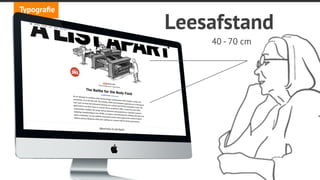 angi studio
2 fonts in 18px zijn niet gelijk
Typograﬁe
Verdana 18px
Lorem ipsum dolor sit amet,
consectetur adipiscing elit. Ut
eleifend placerat mauris, quis
ornare libero vulputate sit
amet. Phasellus vehicula non
purus nec sodales. Maecenas
varius luctus quam id cursus.
Baskerville 18px
Lorem ipsum dolor sit amet,
consectetur adipiscing elit. Ut
eleifend placerat mauris, quis ornare
libero vulputate sit amet. Phasellus
vehicula non purus nec sodales.
Maecenas varius luctus quam id
cursus.
 