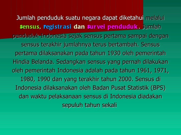 Angka Kelahiran Dan Kematian