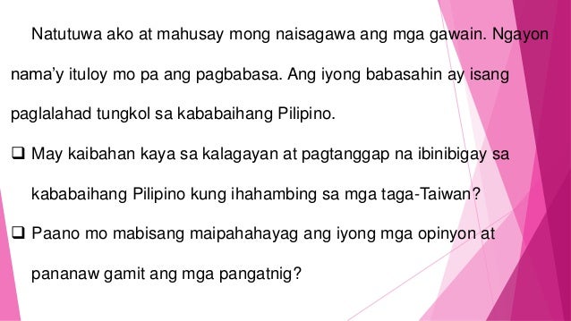 Kalagayan Ng Mga Kababaihan Sa Kulturang Pilipino - Mobile Legends