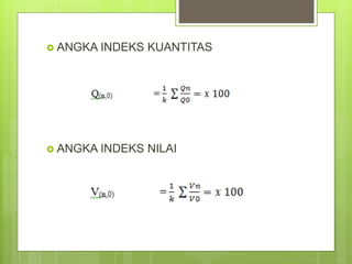 Statistik Angka Indeks | PPTX