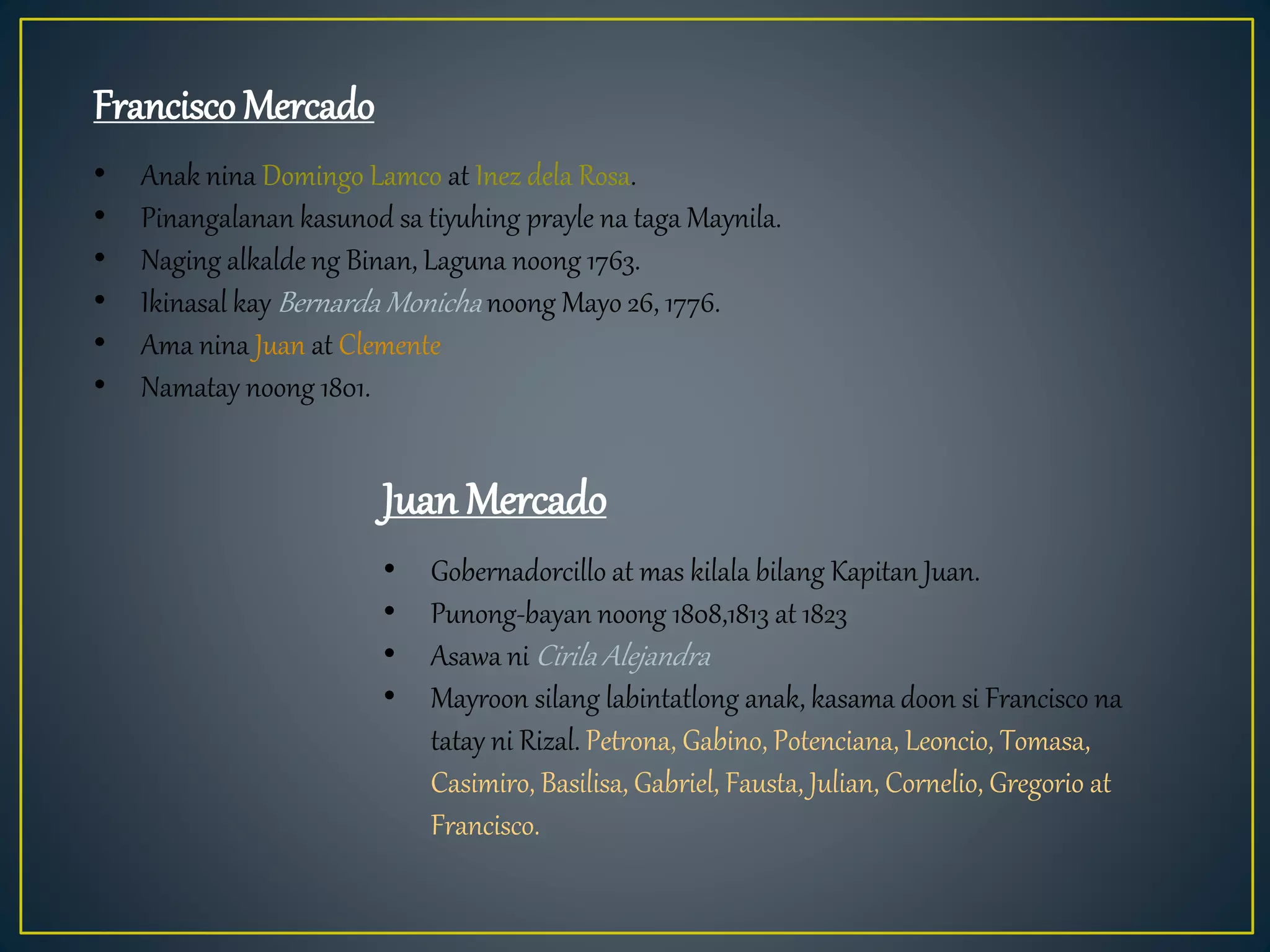 Angkan ni dr. jose p.rizal | PPTX