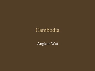 Cambodia Angkor Wat 