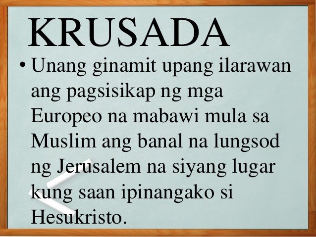 Ano Ang Unang Layunin Ng Krusada