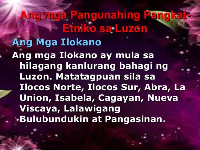 Ano Ang Lahi/pangkat Etniko - diyosa pangkat