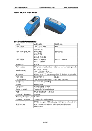 Single angles gloss meter | PDF