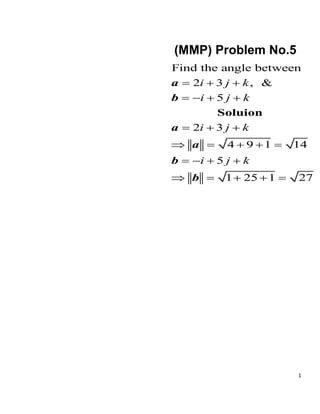 Angle Between Two Vectors.pdf | Physics | Science