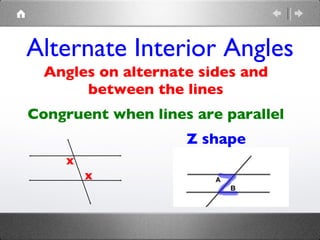 Z Rule Angle Relationship Flashcards | ZIP