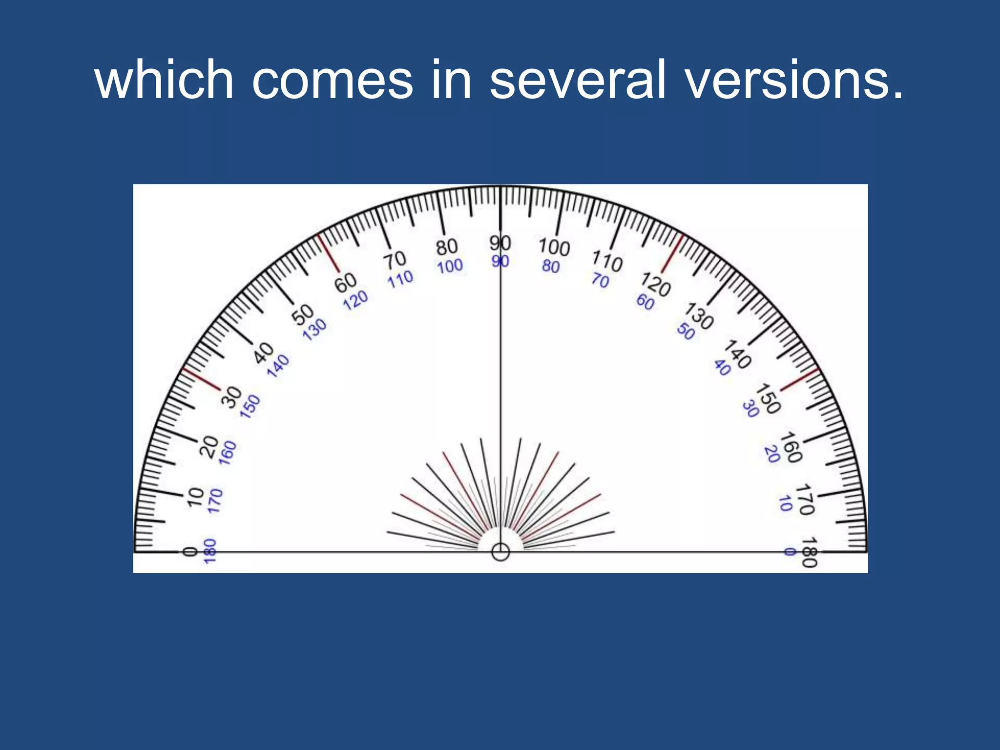 which comes in several versions.
 