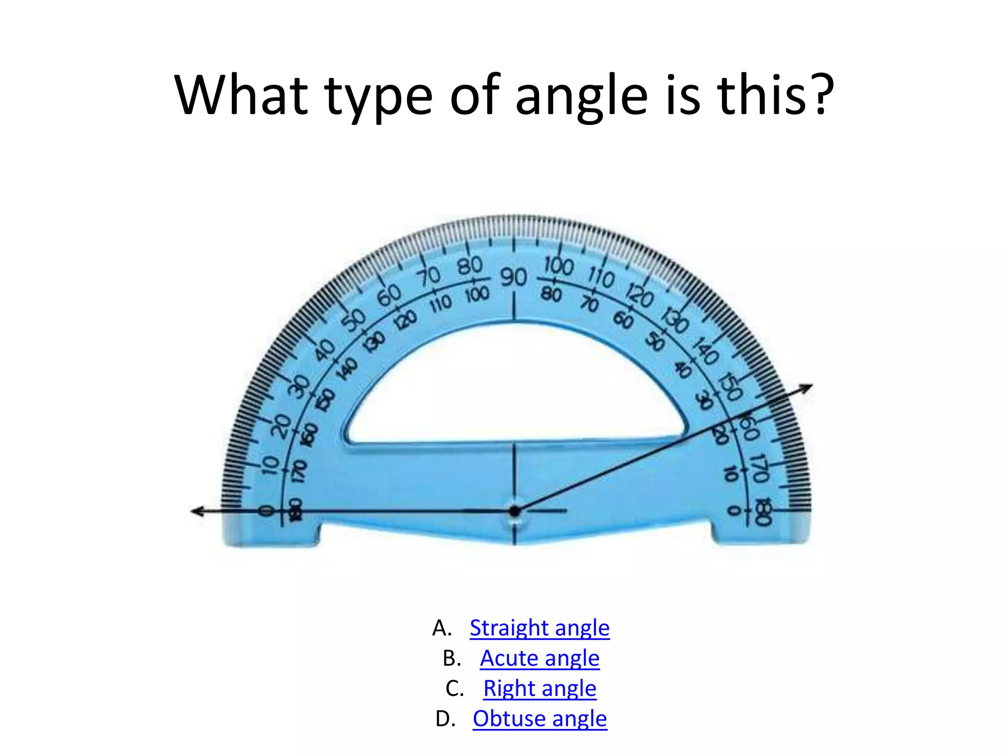 Angle Measurement Quiz | PPTX