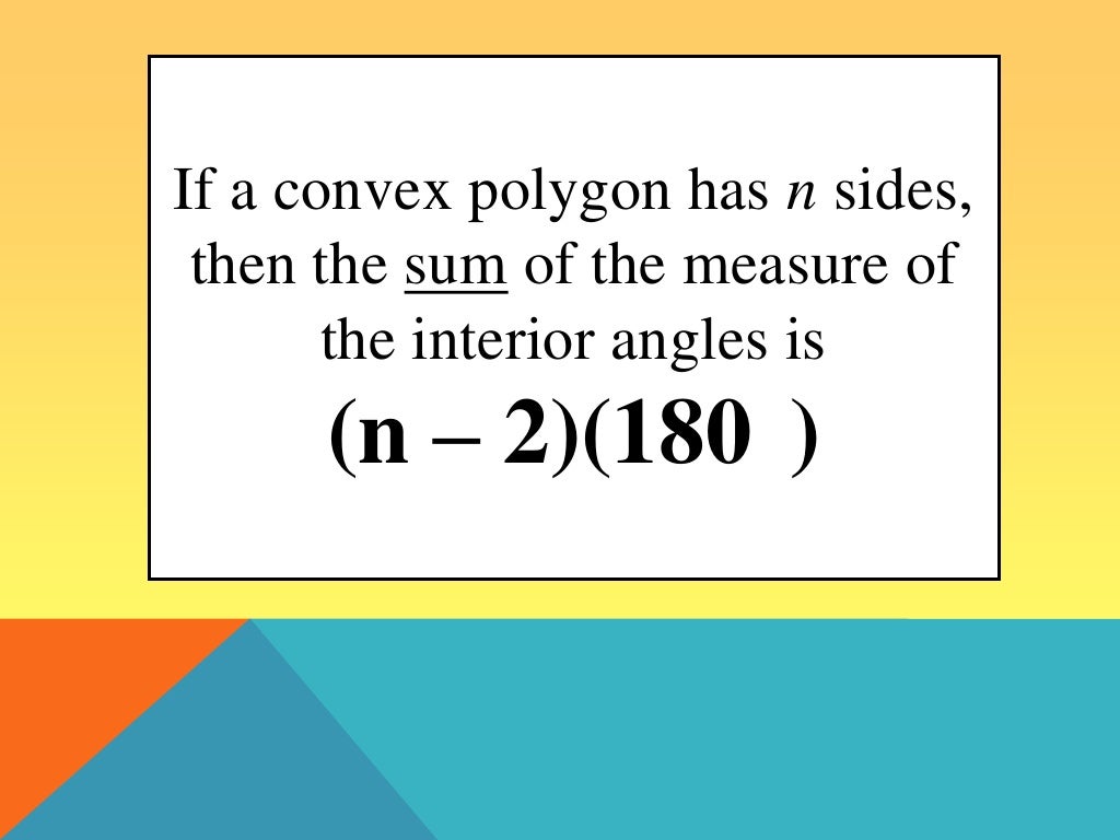 Angle measures in polygons lesson