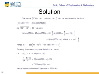 Amity School of Engineering & Technology
Solution
20
 