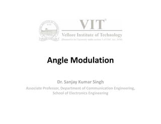 Angle Modulation( Types and Properties) | PDF