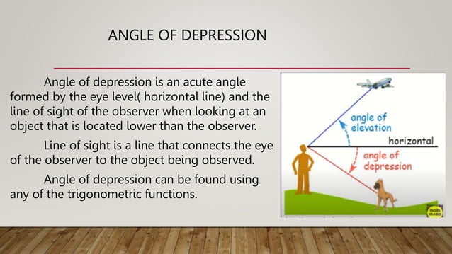 Angle of Elevation and Angle depression.pptx | Physics | Science