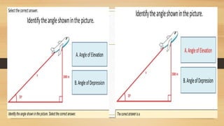 ANGLE OF ELEVATION AND DEPRESSION and Problem Solving.pptx