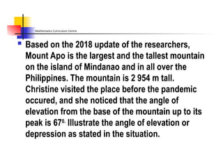 Understanding Angles of Elevation and Depression in Mathematics | PPT
