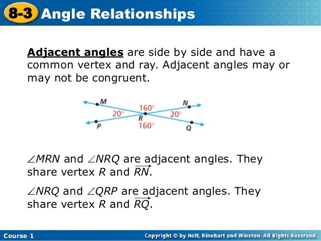 Angle relationships