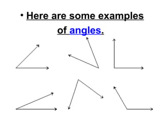 Here are some examples of  angles .   