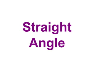 Straight
Angle
 